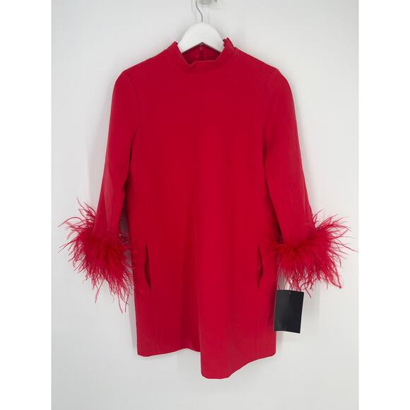 TUCKERNUCK red Feather Mod Ellie Dress NWT Size Small - Picture 10 of 11